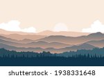 peaceful mountain panorama... | Shutterstock .eps vector #1938331648