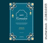 islamic event ramadan kareem... | Shutterstock .eps vector #2138310355
