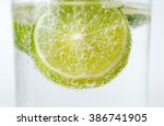 Slice Of Lime And Soda In The...