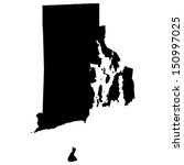 High detailed vector map - Rhode Island 