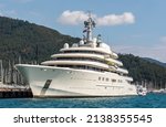 Small photo of Marmaris, Turkey â€“ March 23, 2022. MY Eclipse superyacht owned by Russian oligarch Roman Abramovich, in Netsel Marina port of Marmaris, Turkey. Built by Blohm+Voss of Hamburg