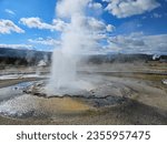 Small photo of Tardy Geyser at Yellowstone National Park