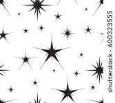 vector seamless pattern  star | Shutterstock .eps vector #600323555
