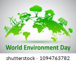 world environment day  ecology... | Shutterstock .eps vector #1094763782