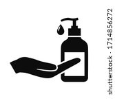 antiseptic icon  hand... | Shutterstock .eps vector #1714856272