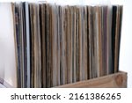 Close Up Of Vinyl Records ...
