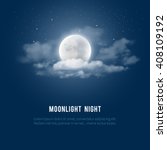 mystical night sky background... | Shutterstock .eps vector #408109192