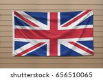 United Kingdom Flag Hanging On...