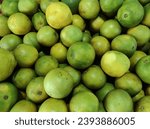 Small photo of Sweet lemon and sweet lime refer to groups of citrus hybrids that contain low acid pulp and juice. They are hybrids often similar to non-sweet lemons or limes, but with less citron parentage