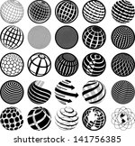illustration of black and white ... | Shutterstock .eps vector #141756385