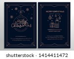 set of geometric christmas... | Shutterstock .eps vector #1414411472