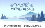 Winter Wonderland Banner Vector ...