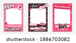 printable valentine's day photo ... | Shutterstock .eps vector #1886703082