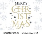 merry christmas greeting card... | Shutterstock .eps vector #2063367815