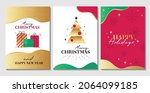 modern merry christmas greeting ... | Shutterstock .eps vector #2064099185