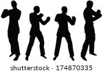 eps 10 vector   karate martial... | Shutterstock .eps vector #174870335