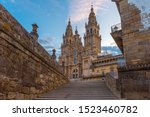 Santiago de Compostela Cathedral, Galicia, Spain in the morning