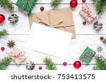 Christmas Blank Greeting Card...