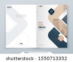 biege brochure design. a4 cover ... | Shutterstock .eps vector #1550713352