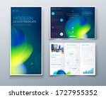 tri fold brochure design with... | Shutterstock .eps vector #1727955352