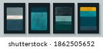 set of abstract hand painted... | Shutterstock .eps vector #1862505652