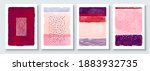 set of abstract hand painted... | Shutterstock .eps vector #1883932735