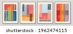 set of abstract hand painted... | Shutterstock .eps vector #1962474115