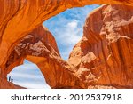 Double Arch With Silhouette Of...