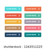 learn more colorful buttons set ... | Shutterstock .eps vector #1263511225