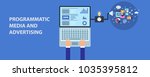 flat design vector programmatic ... | Shutterstock .eps vector #1035395812