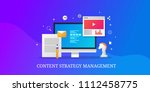 content marketing   content... | Shutterstock .eps vector #1112458775