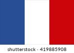flag of france vector image | Shutterstock .eps vector #419885908