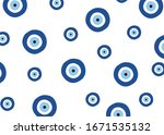 evil eye vector pattern. evil... | Shutterstock .eps vector #1671535132