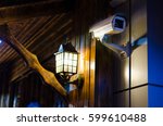 cctv camera at night security monitoring