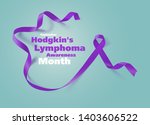 hodgkin's lymphoma awareness... | Shutterstock .eps vector #1403606522