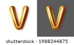 metallic gold alphabet letter... | Shutterstock .eps vector #1988244875