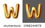 metallic gold alphabet letter... | Shutterstock .eps vector #1988244878