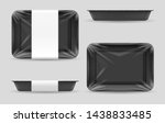 styrofoam food storage. dark... | Shutterstock .eps vector #1438833485