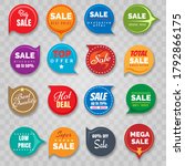 quality badges and sticker set... | Shutterstock .eps vector #1792866175