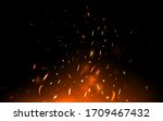 fire sparks and particles on... | Shutterstock .eps vector #1709467432