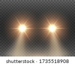 car lights effect on... | Shutterstock .eps vector #1735518908