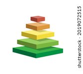 pyramid scheme 5 five steps.... | Shutterstock .eps vector #2019072515