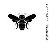 bee vector icon. bee sign on... | Shutterstock .eps vector #1314106145