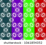 collection of geometric pattern ... | Shutterstock .eps vector #1061854352