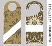set of door hangers isolated on ... | Shutterstock .eps vector #1173774388