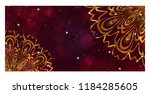 vector mandala pattern.... | Shutterstock .eps vector #1184285605