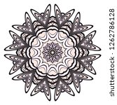 round pattern flower mandala.... | Shutterstock .eps vector #1262786128