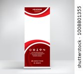 roll up banner design  stand... | Shutterstock .eps vector #1008801355