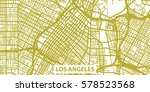 detailed vector map of los... | Shutterstock .eps vector #578523568