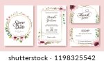 wedding invitation  save the... | Shutterstock .eps vector #1198325542